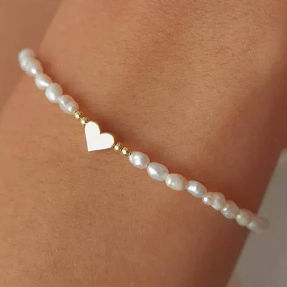 Ladies' Love Pearl Bracelet