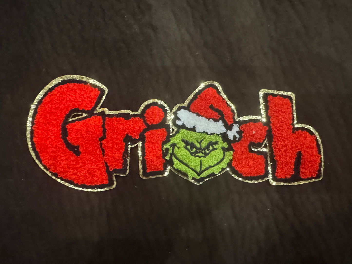 Grinch Chenille Patch