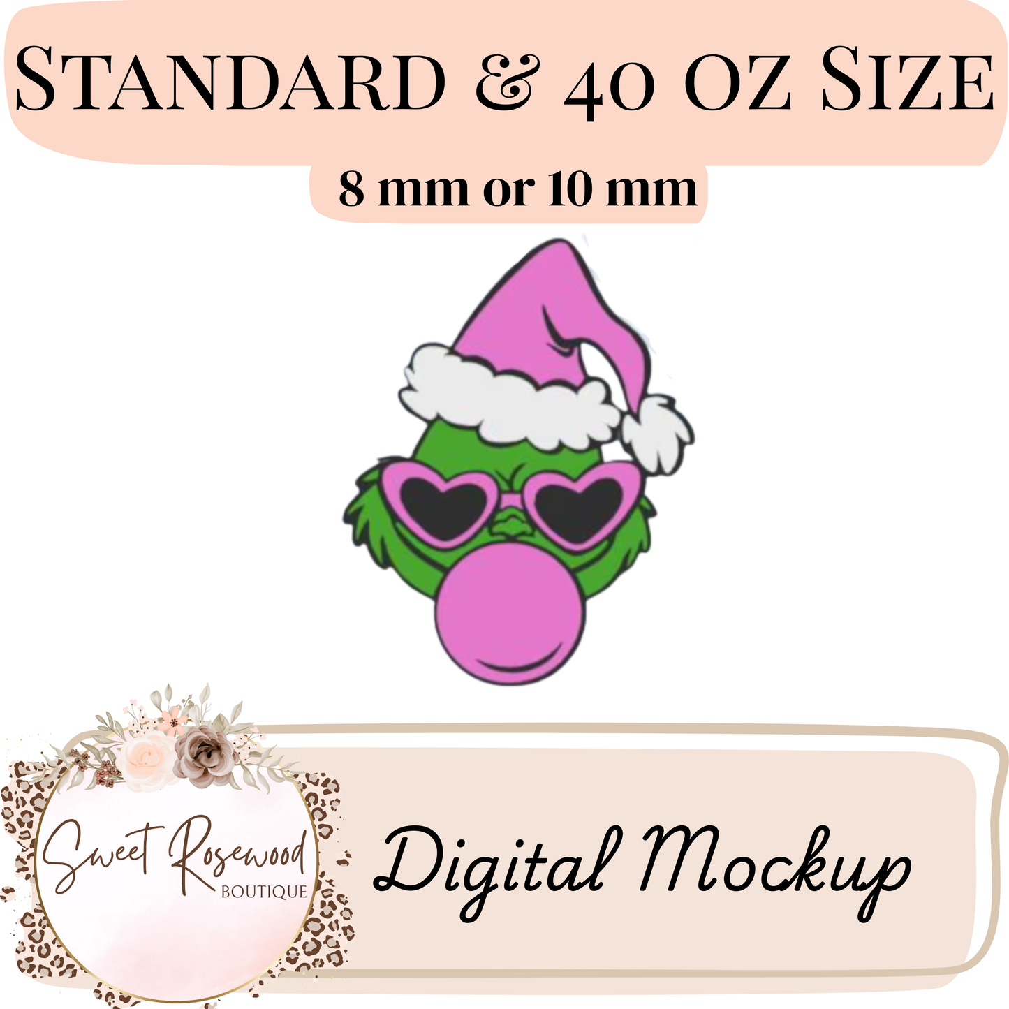 Bubblegum Gman 3D Straw Topper