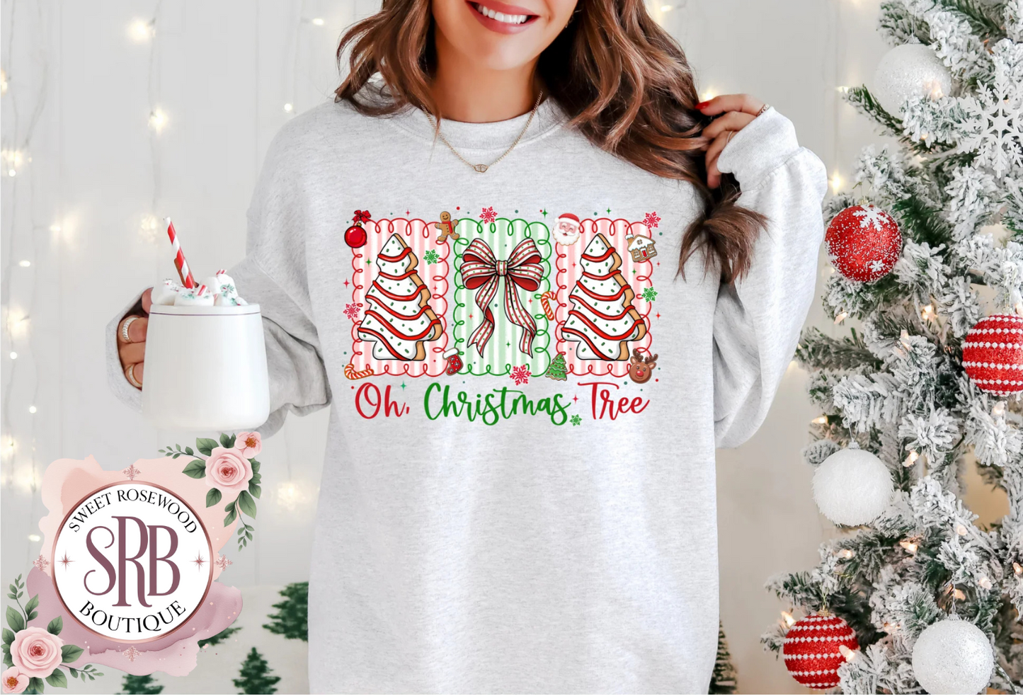 Oh Christmas Tree Full Color Screen Print Transfer