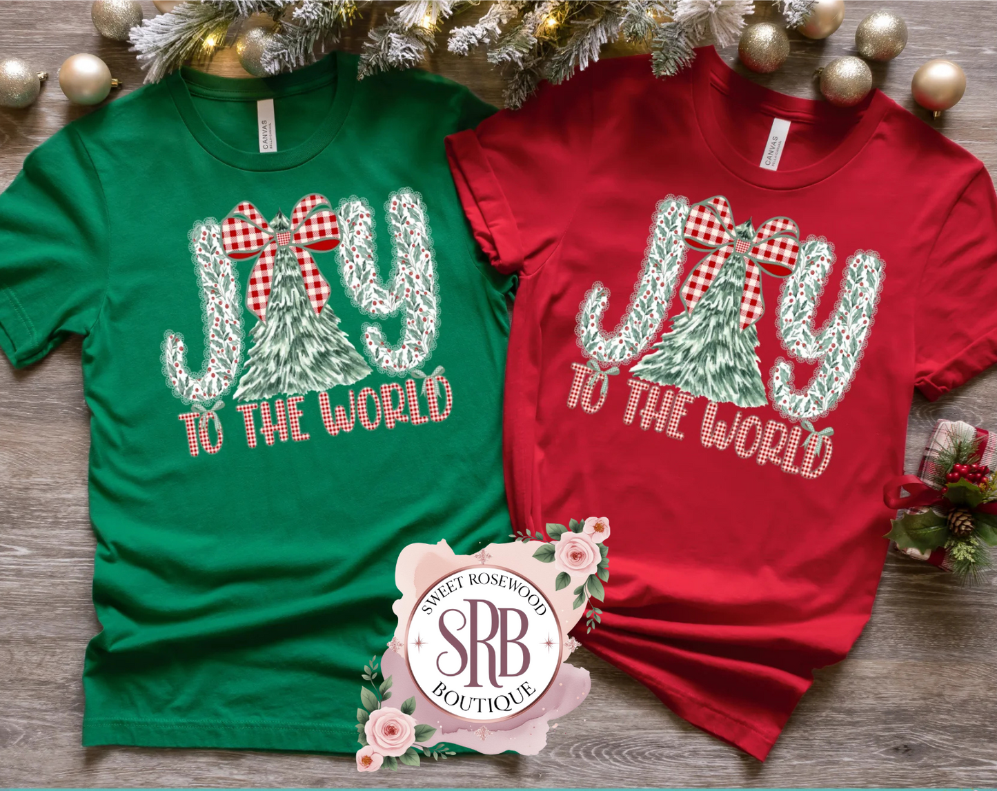 Joy To The World Full Color Screen Print Transfer