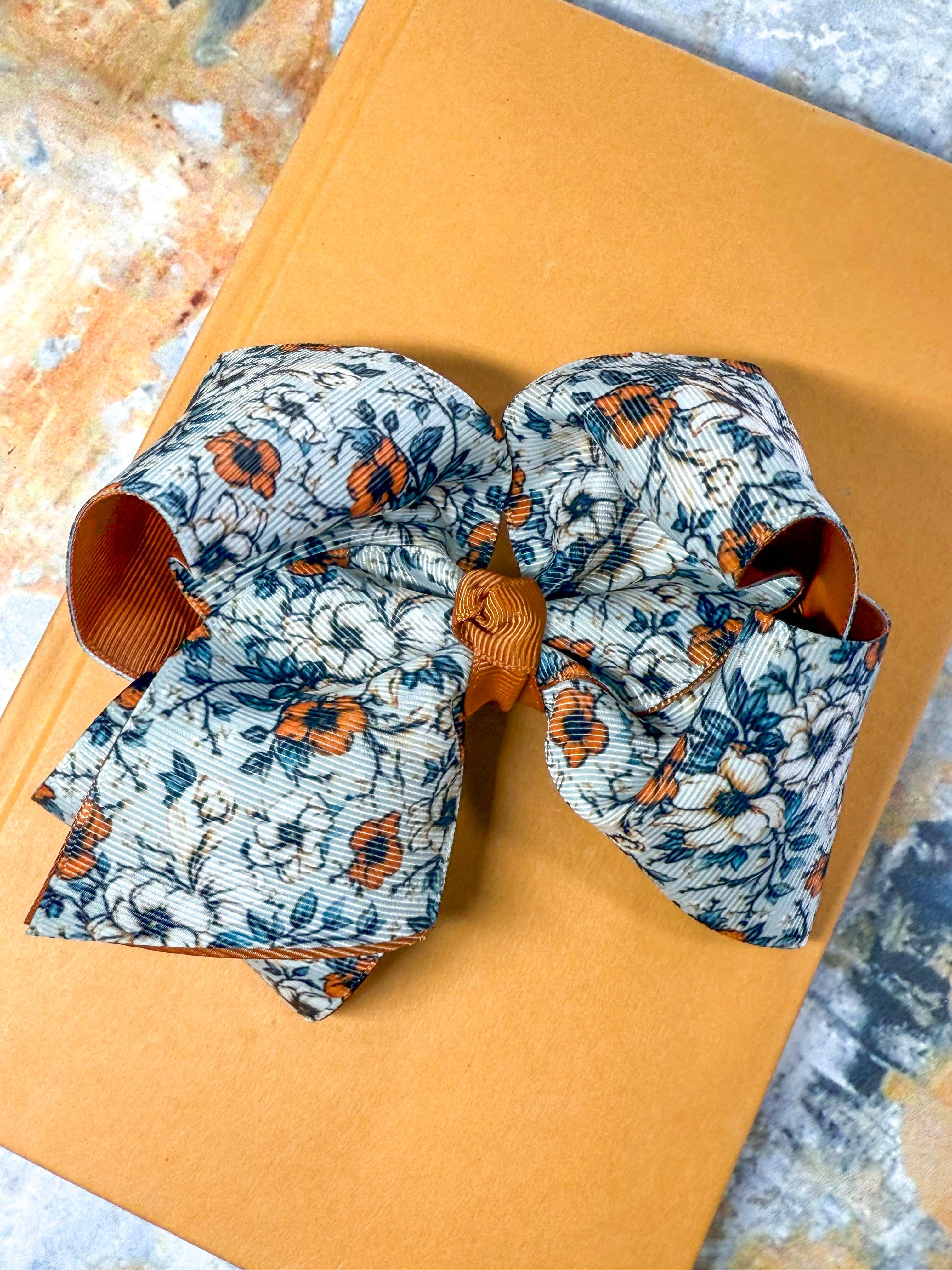 Autumn Whisper Double Layer Hair Bow
