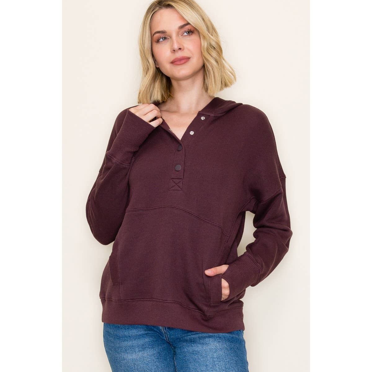 KANGAROO POCKET PULLOVER HOODIE