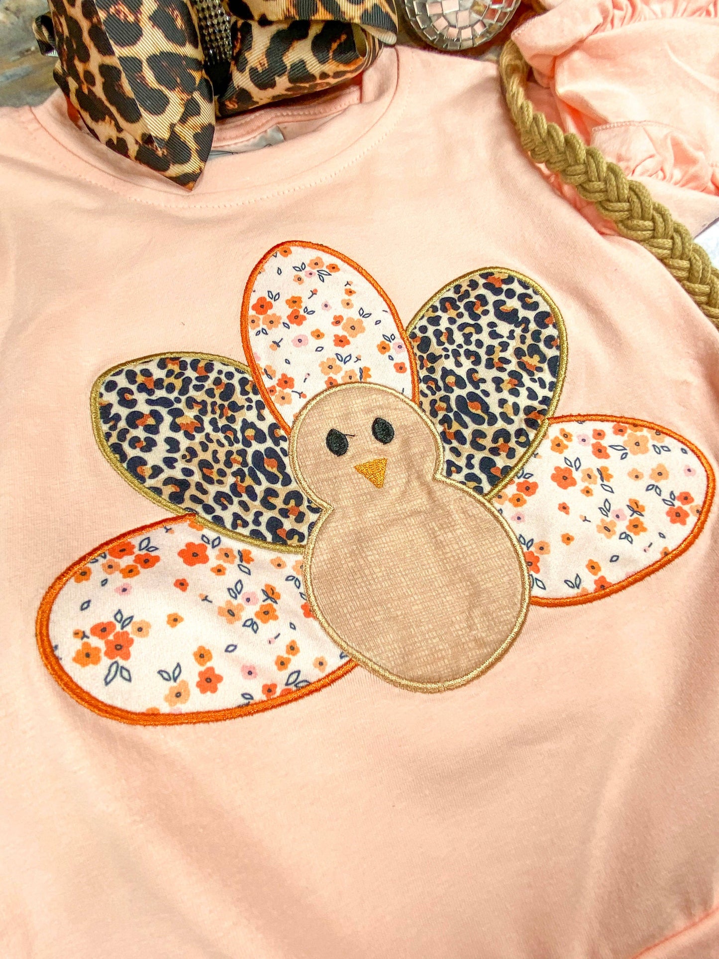 Animal Print Turkey Leggings Set