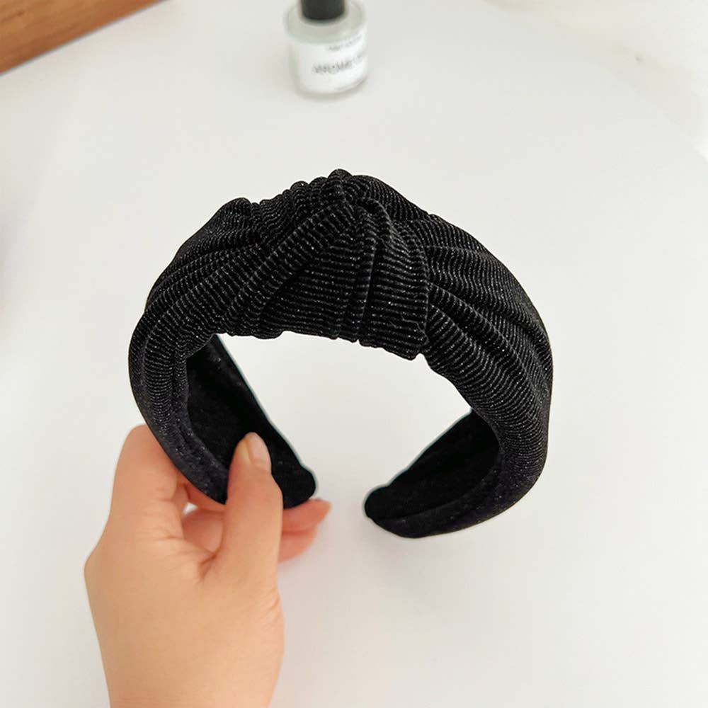 Solid Black Headband