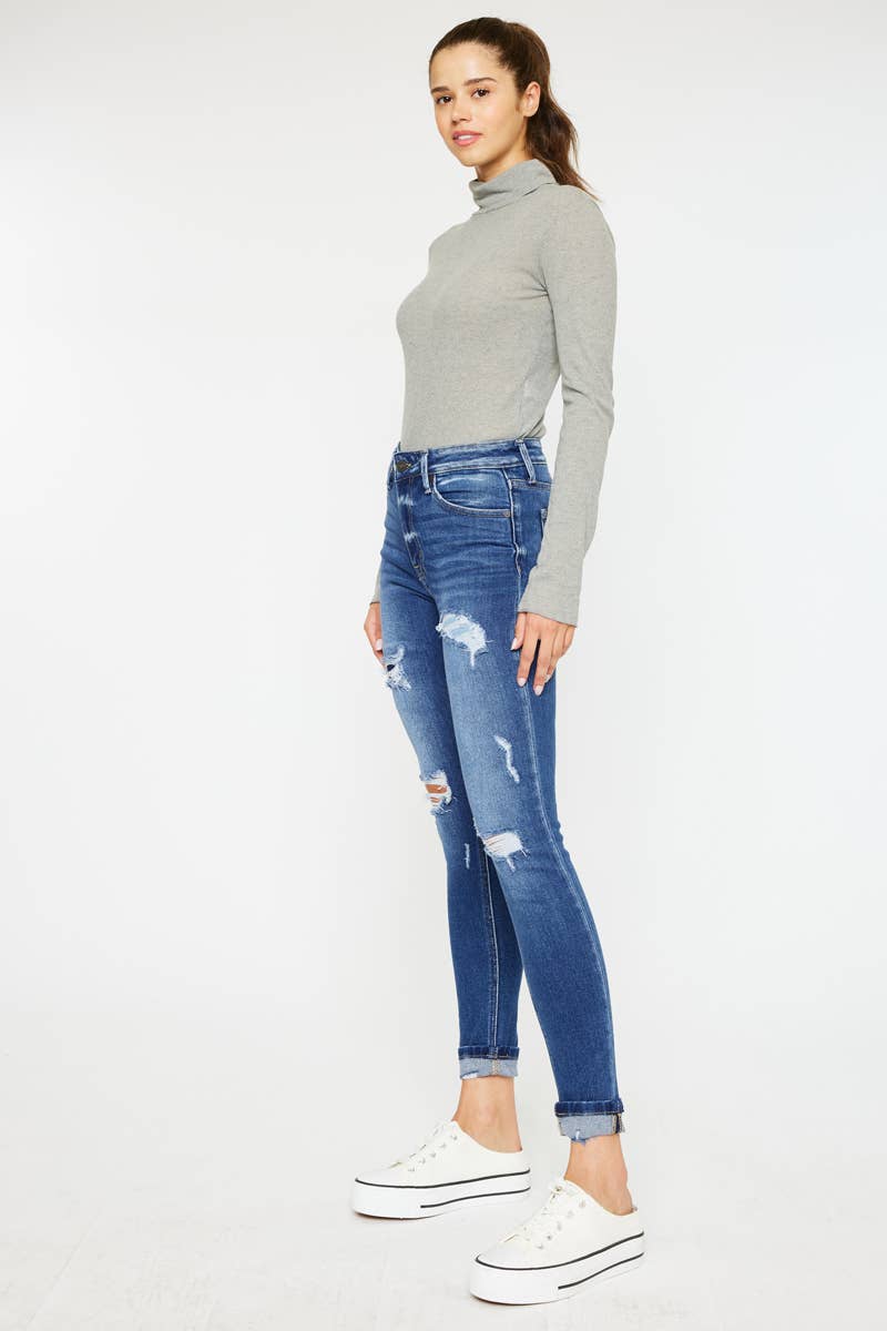 KanCan HIGH RISE ANKLE SKINNY JEANS