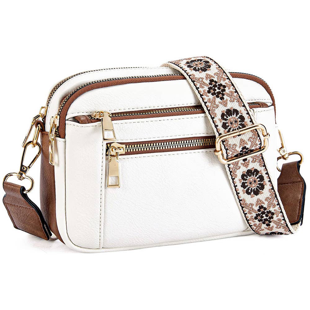 Multi Functional Zipper Crossbody Bag