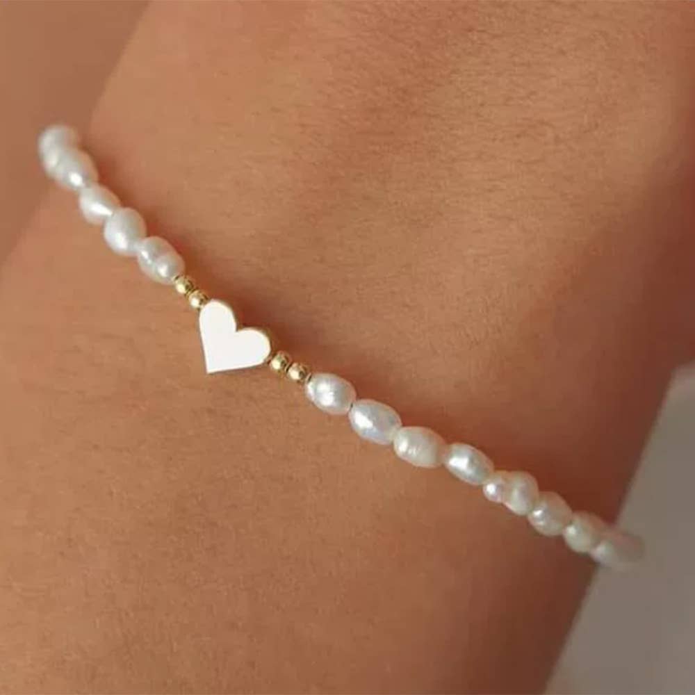 Ladies' Love Pearl Bracelet