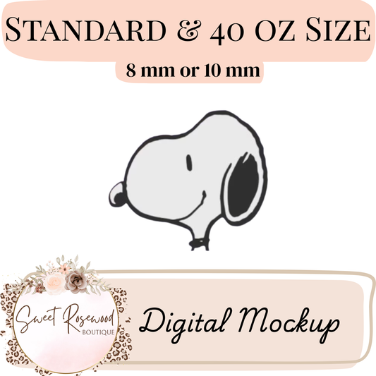 Wholesale Snoopy 3D Straw Topper