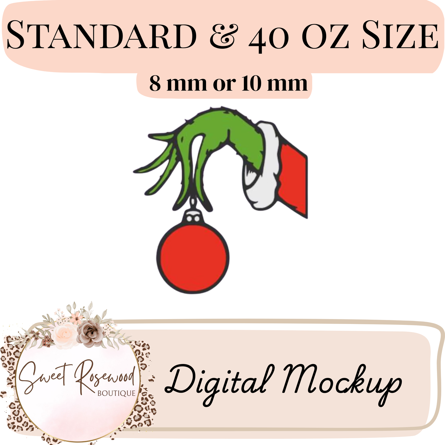 Gman Hand 3D Straw Topper