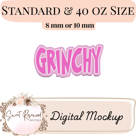 Wholesale Grinchy 3D Straw Topper