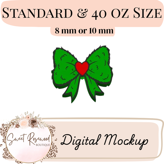 Gman Bow 3D Straw Topper