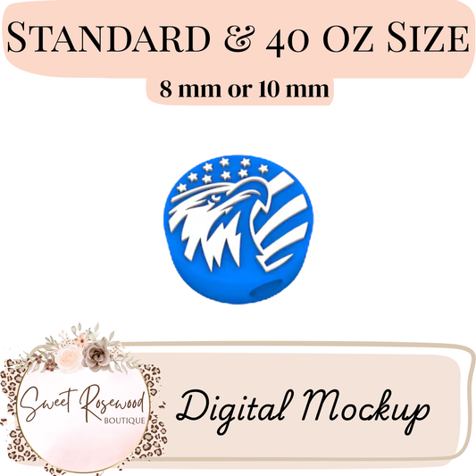 Eagle 3D Straw Topper