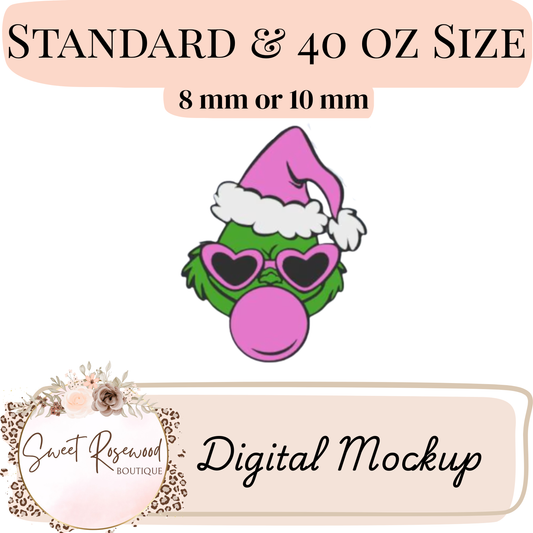 Wholesale Bubblegum Gman 3D Straw Topper