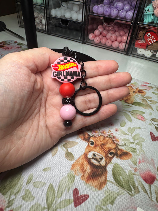 Girl Mama Keychain