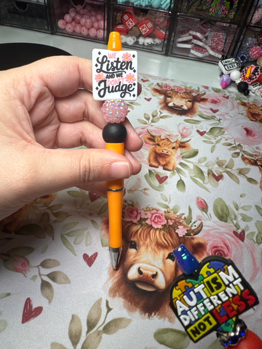 Listen Don't Judge Pen