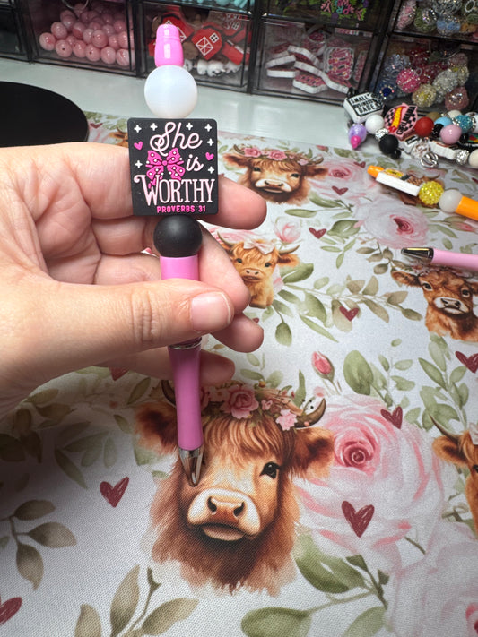 She Is Worthy Pen