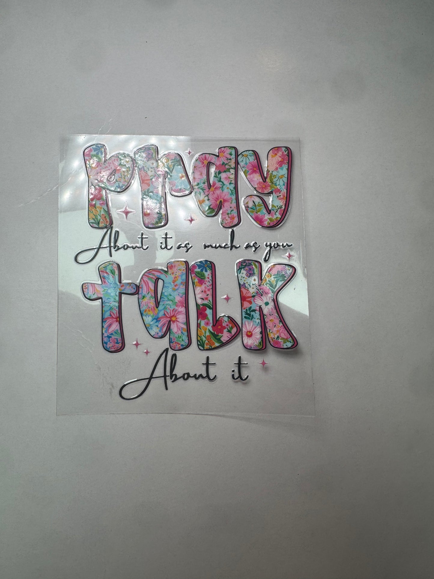 40 oz Pray About It Decal