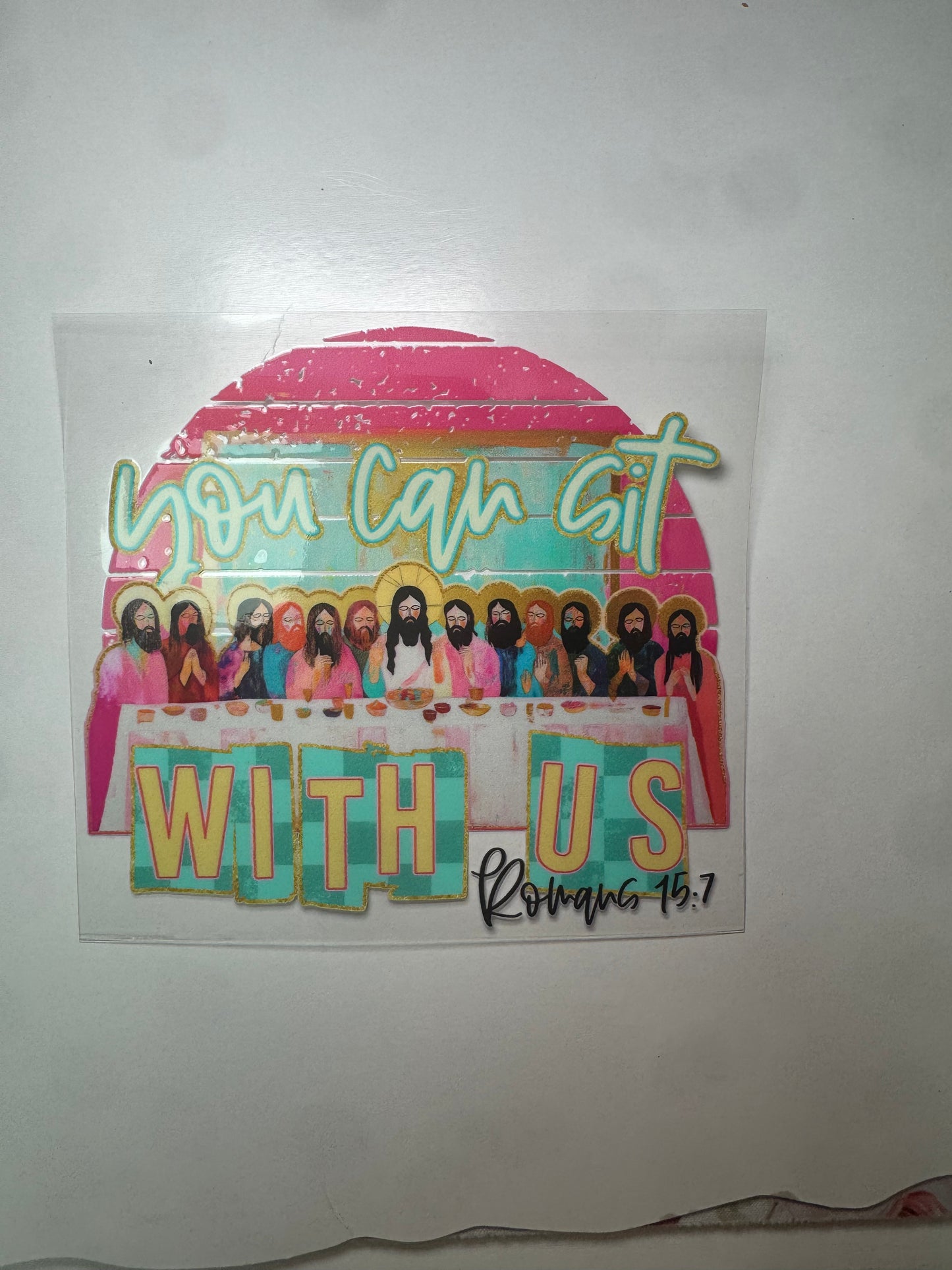 40 oz Can't Sit With Us Decal