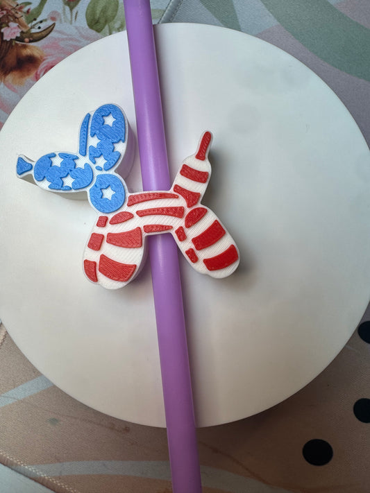 American Bubble Dog Straw Topper
