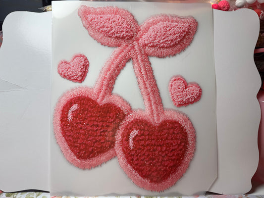 Pink Heart Cherries DTF