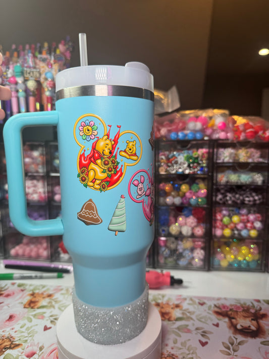 Blue Winnie The Pooh Tumbler