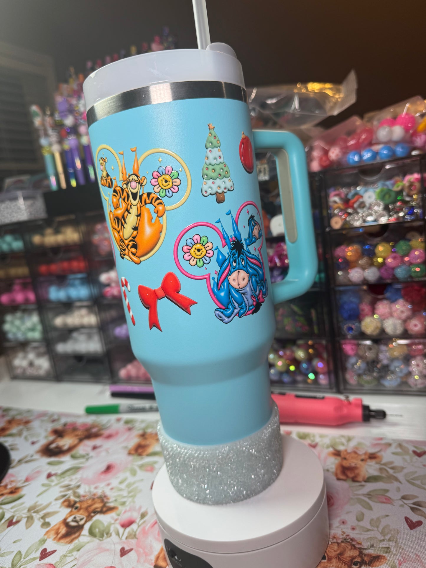 Blue Winnie The Pooh Tumbler