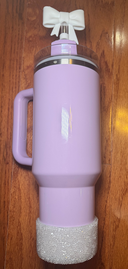 Tumbler Boot (Fits 20-40oz cup) - Clear Rhinestone