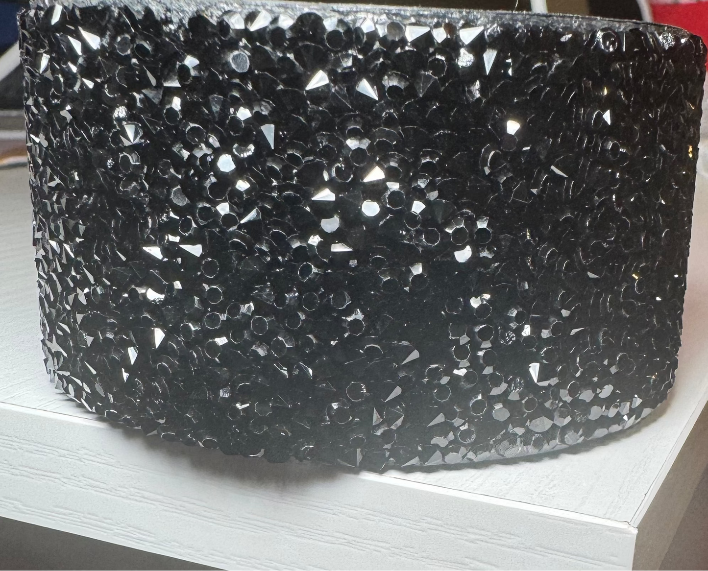 Tumbler Boot (Fits 20-40oz cups) - Black Rhinestone