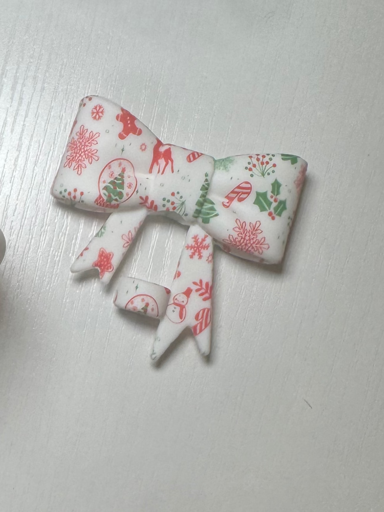 3D Bow Straw Topper - Christmas Delight