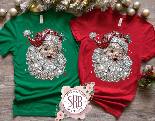 Santa Full Color Screen Print Transfer