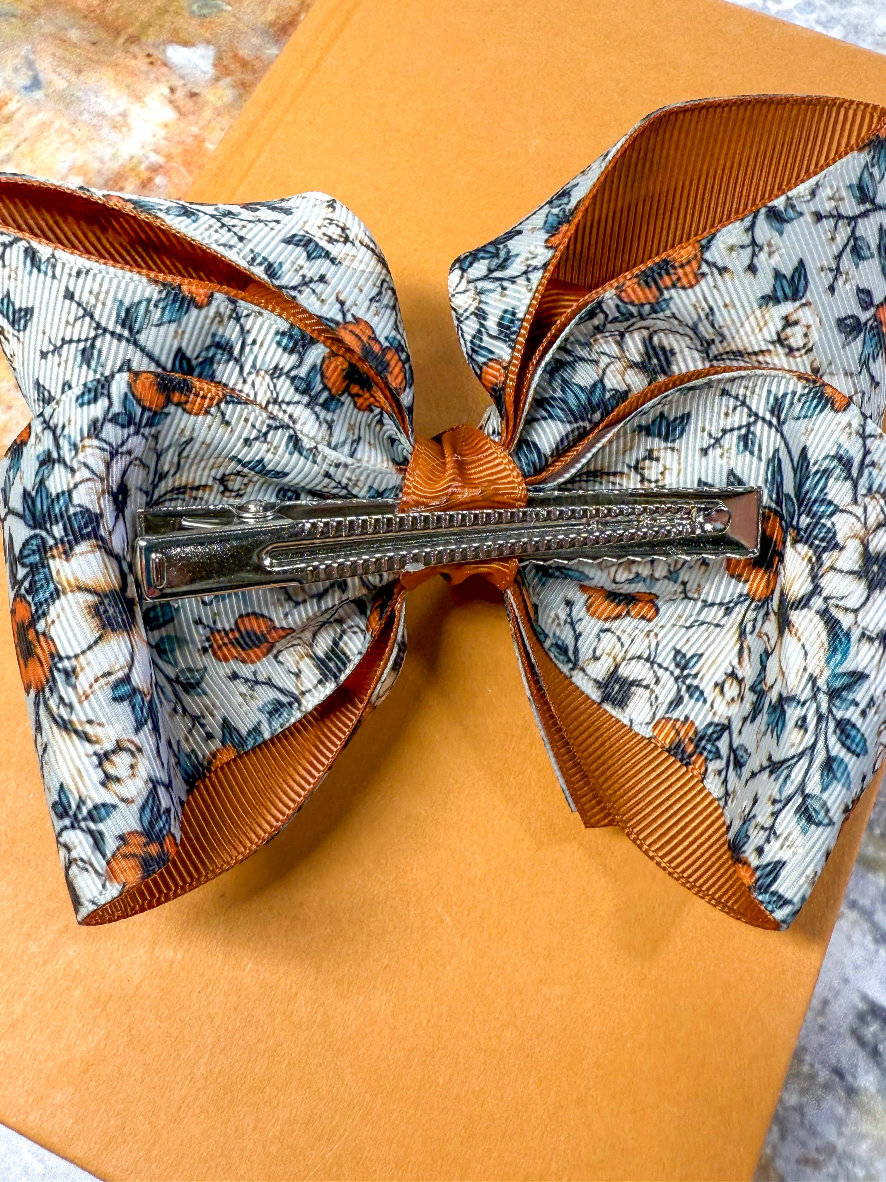 Autumn Whisper Double Layer Hair Bow