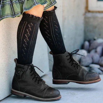 Little Stockings Fancy Lace Top Knee High Socks