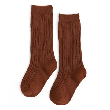 Little Stockings Cable Knit Knee High Socks